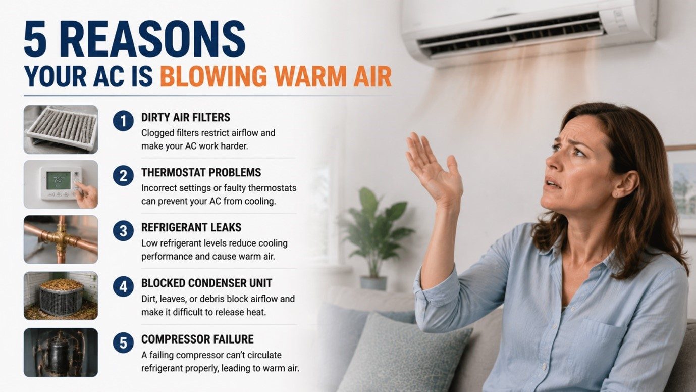 Ac Not Blowing Cold Air infographic