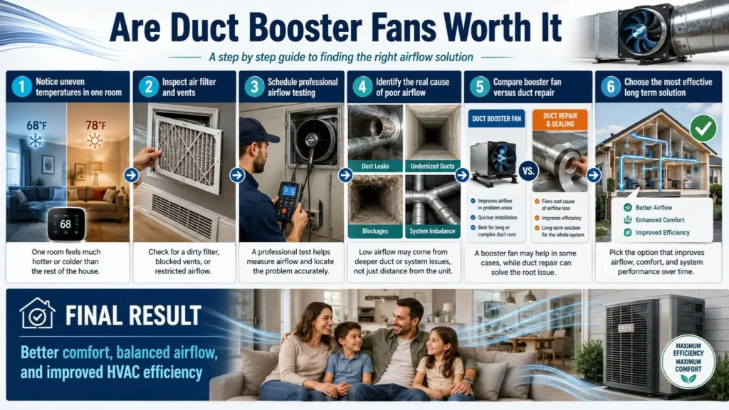 Are Duct Booster Fans Worth It Infographic
