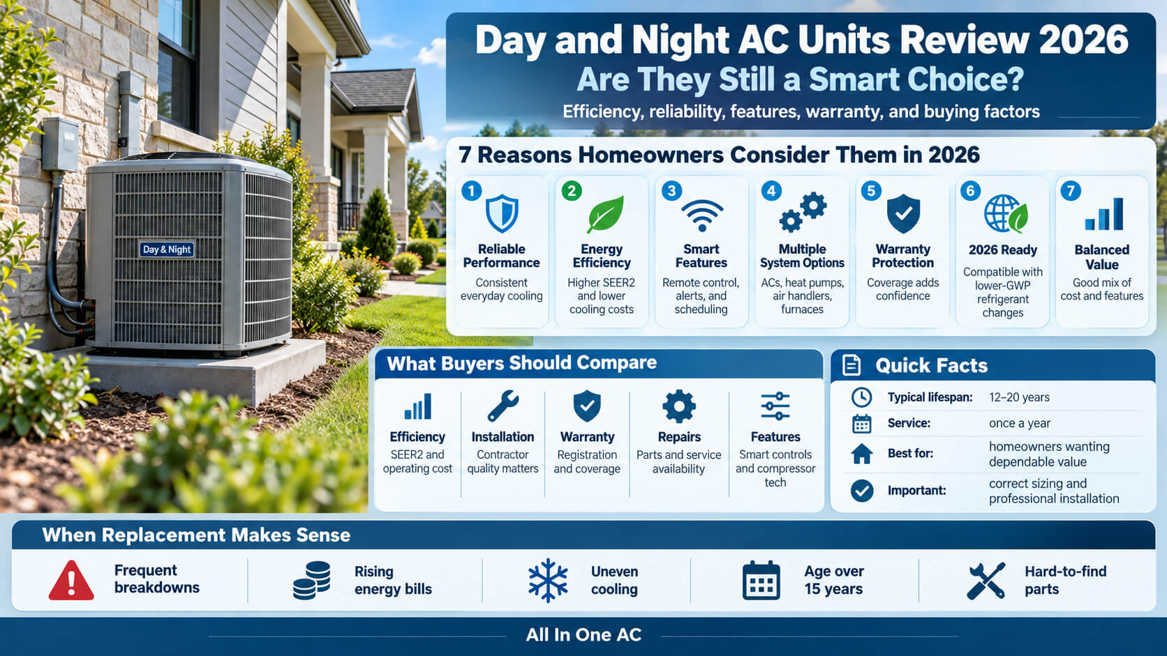 Day and Night AC Units infographic